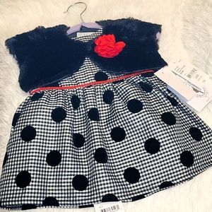 NWT- Baby Girl Polka-dot Dress